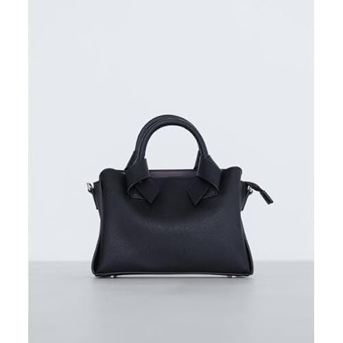 【美品】ナチュラルビューティーベーシック ハンドバッグ トートバッグ ブラック トラペーズクラッシートートバッグ | NATURAL BEAUTY BASIC